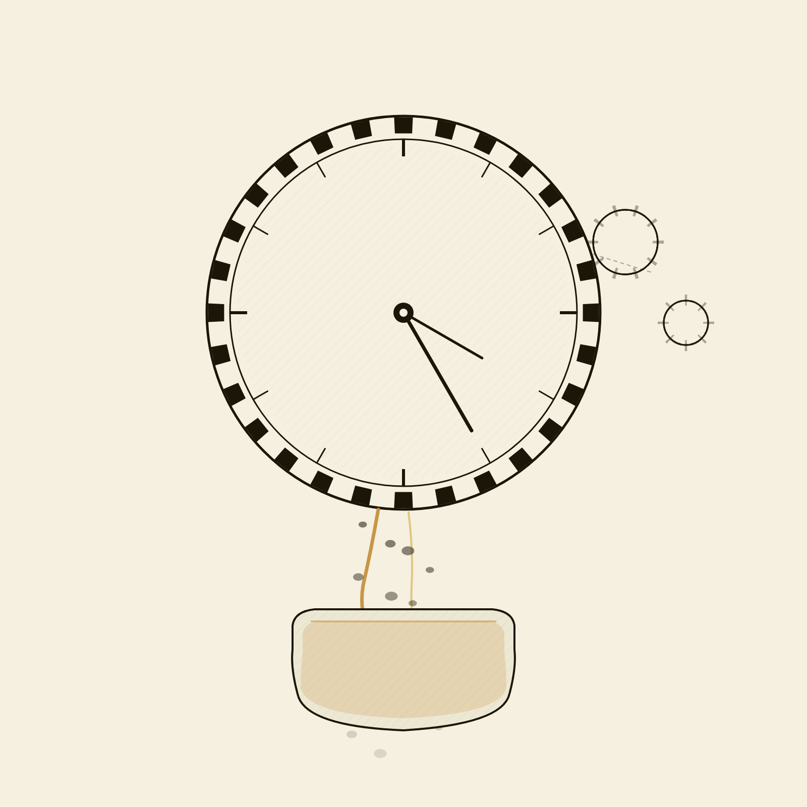 Editorial illustration: a dental practice signal becoming legible to the AI systems that name local dentists