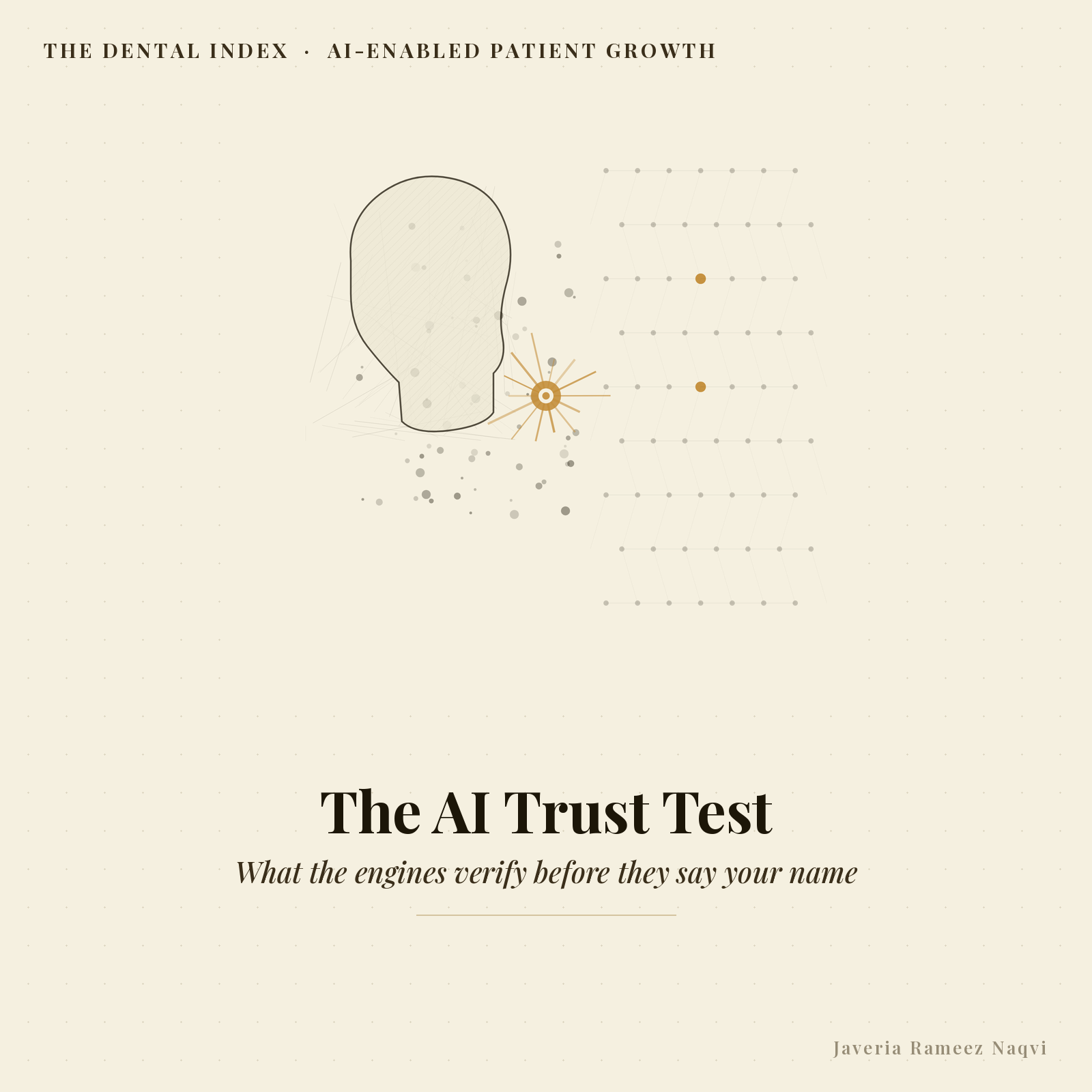 Editorial illustration for: What makes a dental practice visible to AI search engines?