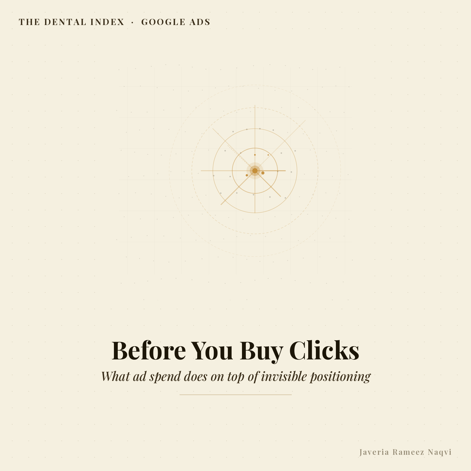 Editorial illustration: what dental Google Ads clicks land on decides their return
