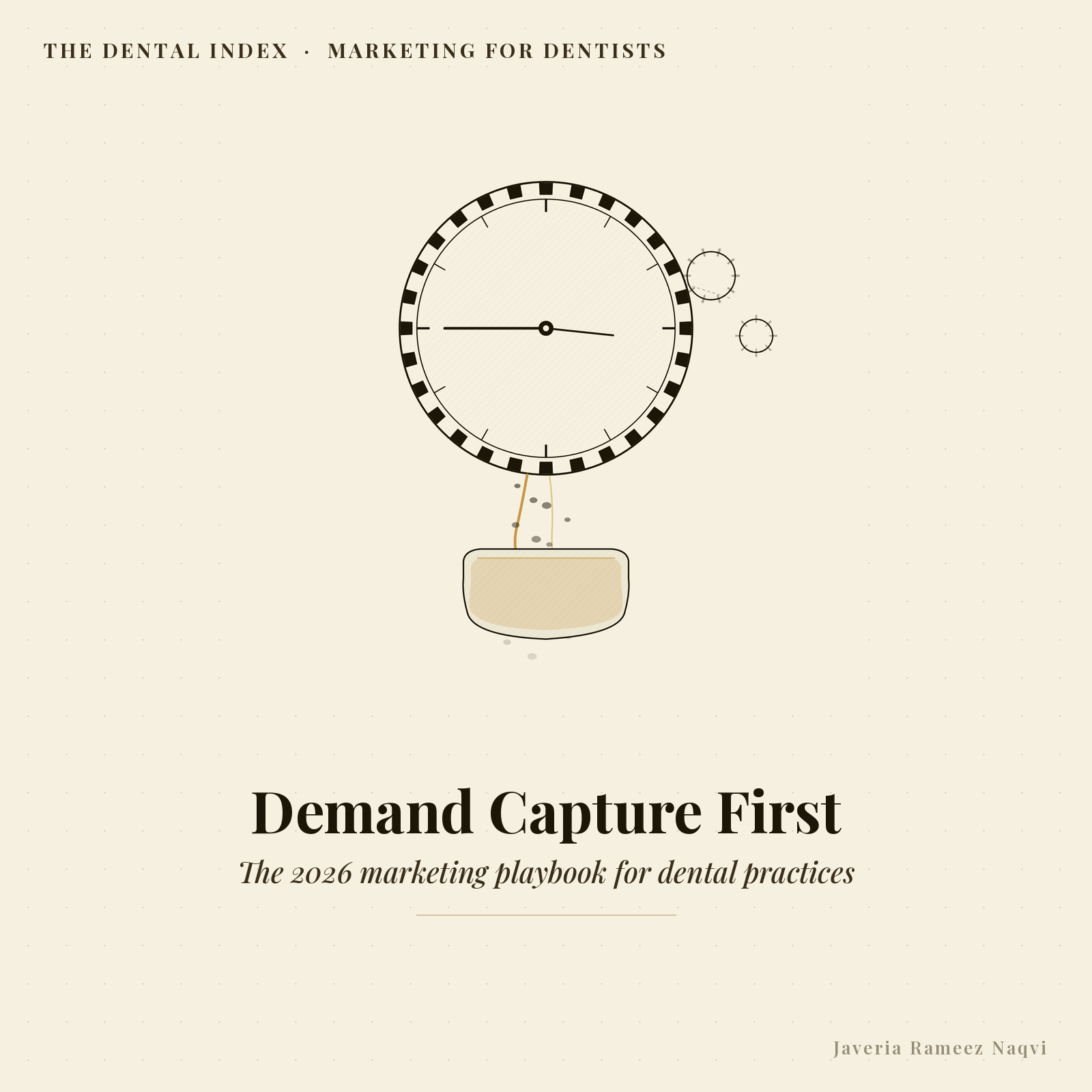 Editorial illustration: marketing for dentists ordered by demand capture